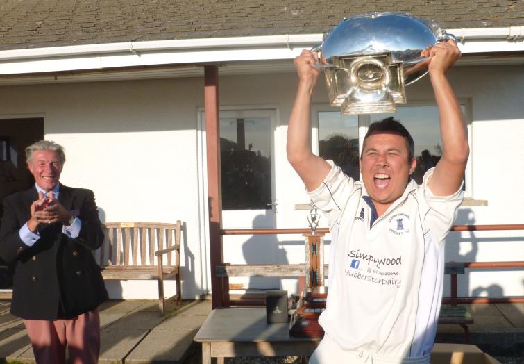 Hugh Harrison-Allen and Danny Potter celebrate